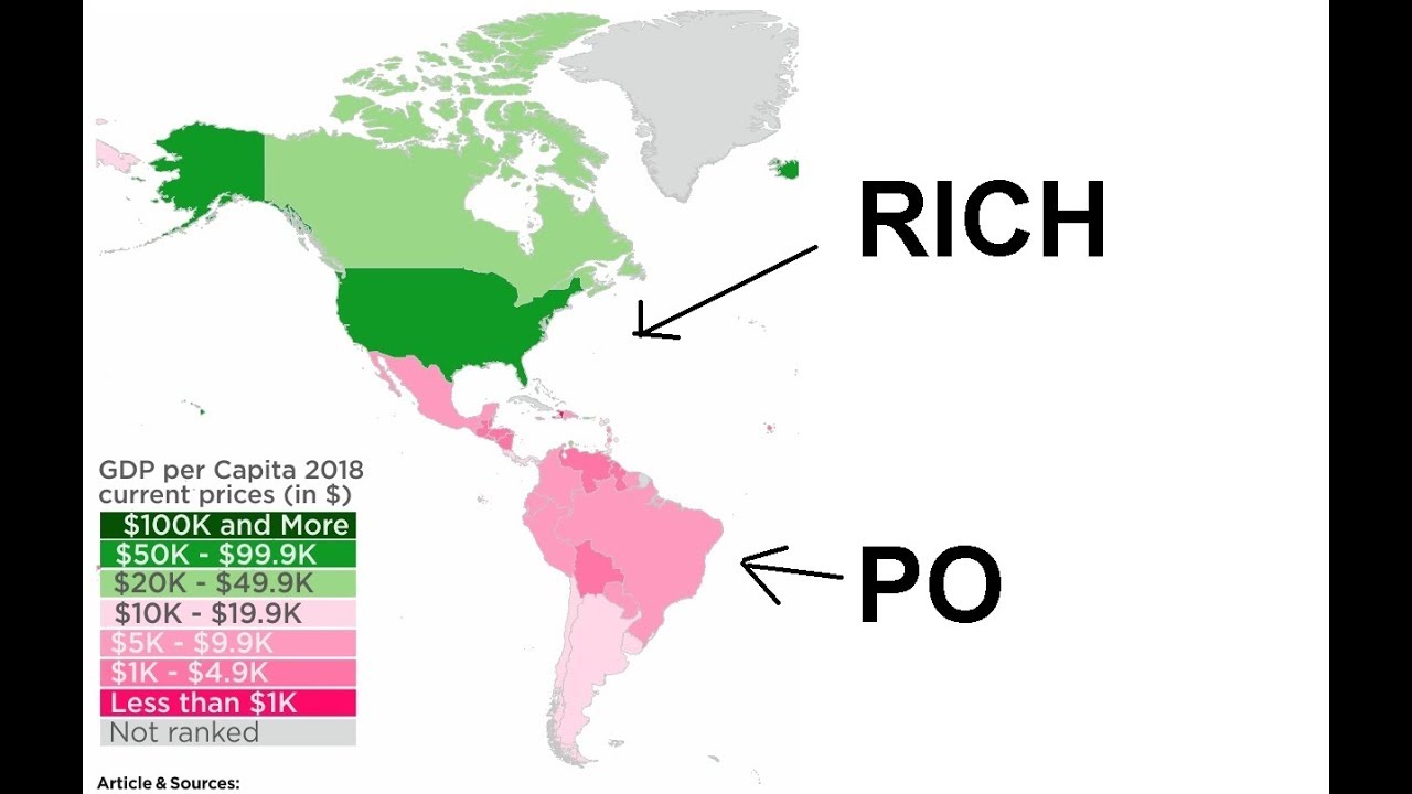 Why is North America Richer than South America