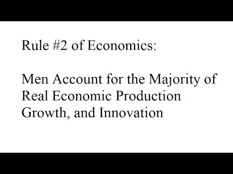 Men are the Engines of Economic Growth