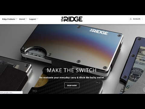 Ridge Wallet - A New Sponsor