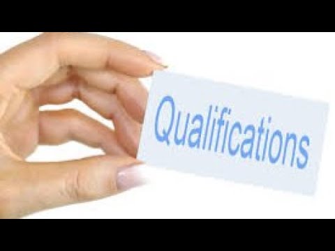 What Am I Qualified to Do?