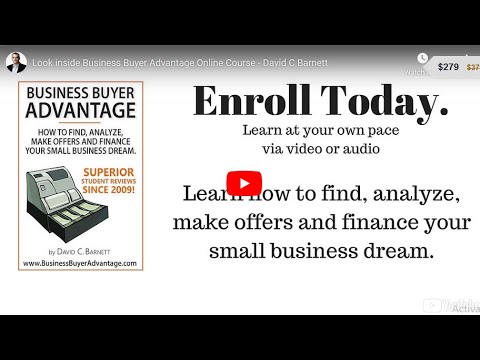 Business Buyer Advantage Webinar with David Barnett