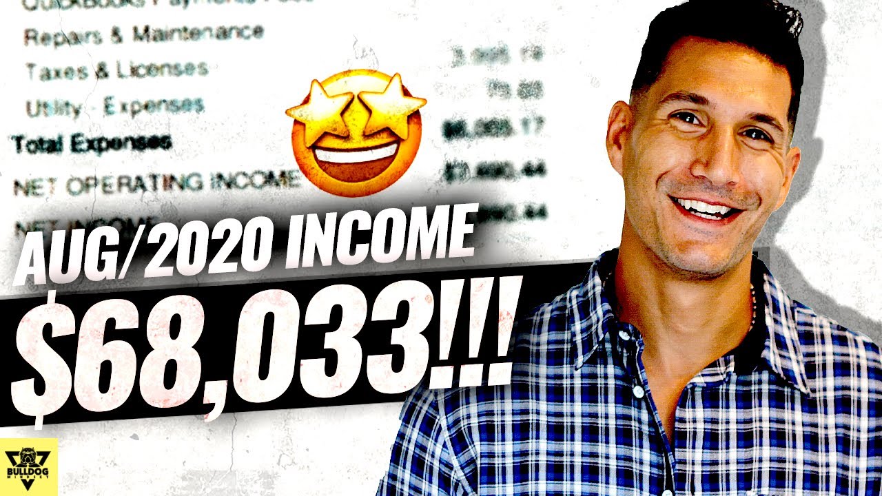 How I made $68,033.95 last month (August 2020 Income Report)