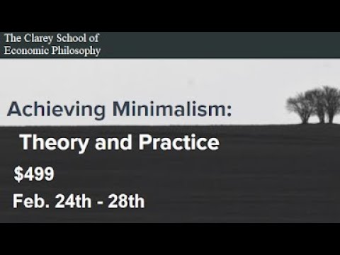 Last Day for Minimalism Course