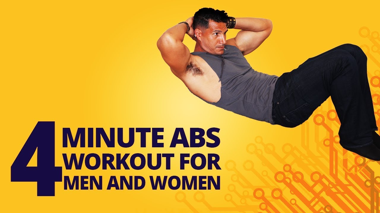 4 Minute Abs Workout For Men and Women