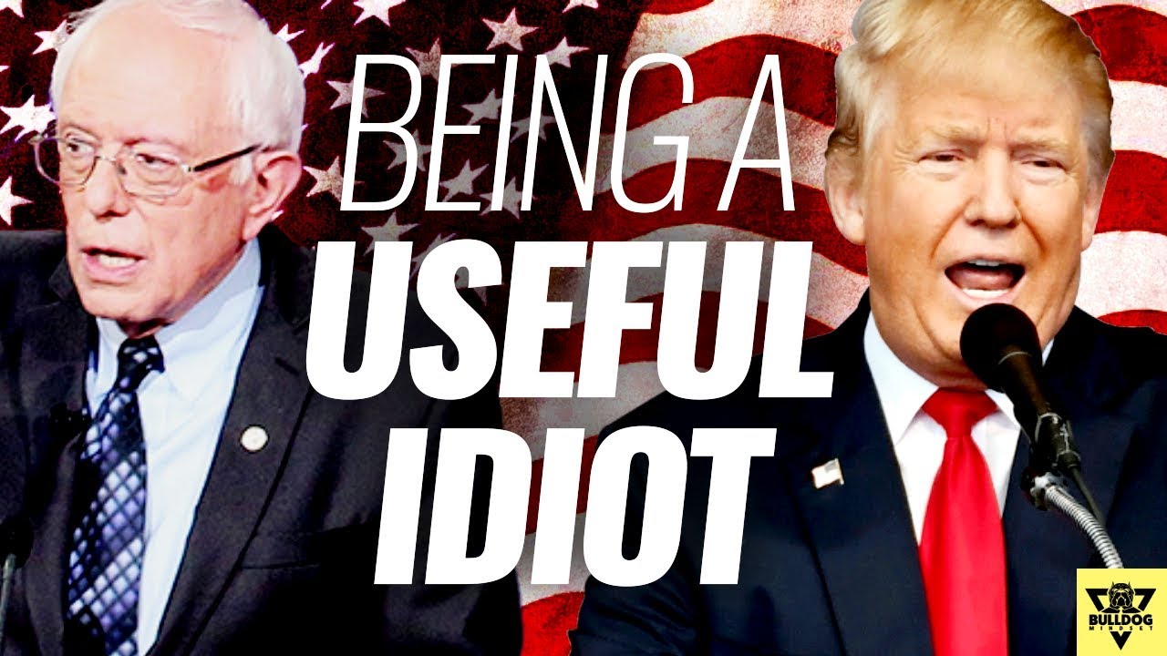 Don't Be A USEFUL IDIOT! - Support TRUMP & BERNIE???