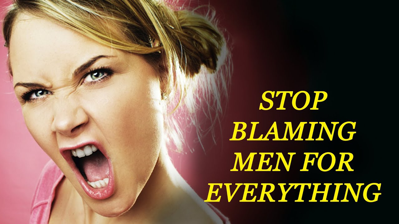 It's popular to blame men for everything, but it sure won't solve anything.