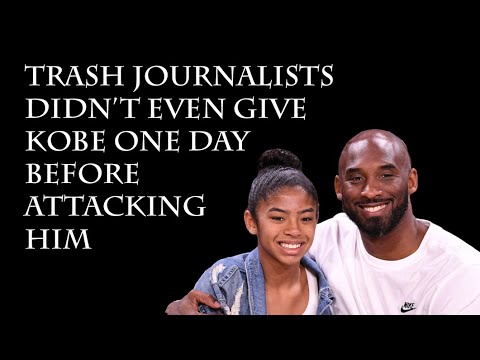 Kobe hadn't even been gone one day before "journalists" decided to pounce on his legacy