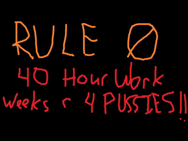 Rule Zero - The Work Week that Success Demands