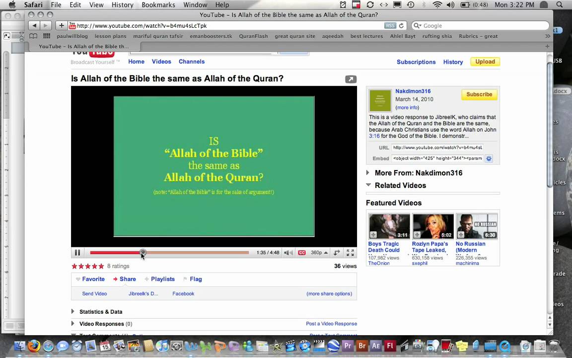 Can they prove that me quoting from John 3:16 in Arabic proves that my Allah is Satan?