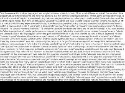 The "Wall of Text People" - Original Request