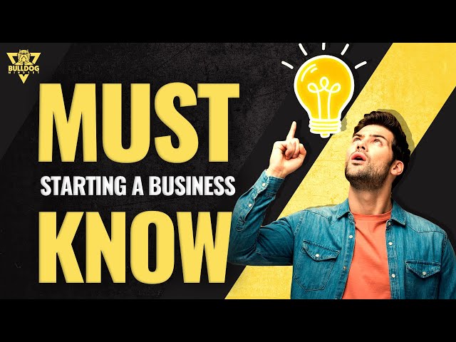 The only thing you need to know about starting a business