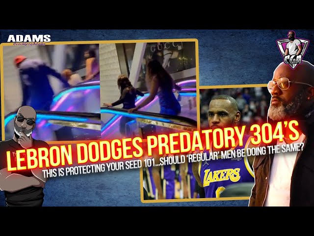 LEBRON JAMES Dodges Predatory 304's On An Escalator - Protect Your M.E.A.T/Protect Your Seed